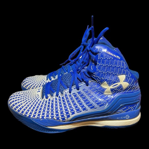 UNDER ARMOUR Clutch Fit Blue/ White Athletic Shoe Mens Size 11.5 (1246931-400) - Picture 4 of 12
